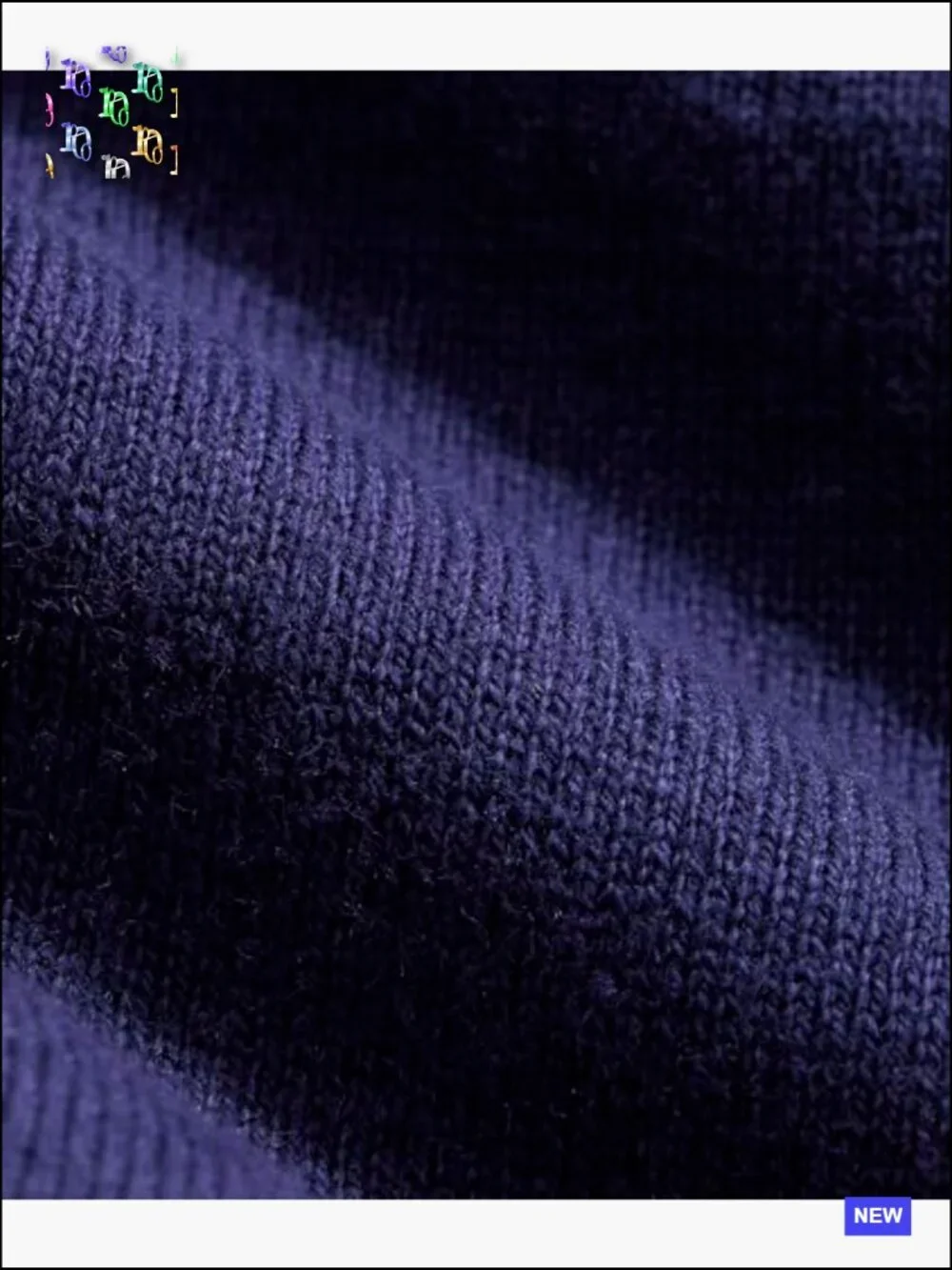 Americana Quarter-Zip Cashmere Cotton Sweater Preppy Flag Sleeve Navy
